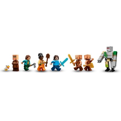 Конструктор LEGO Minecraft Напад на село з повітряною кулею Ґаст