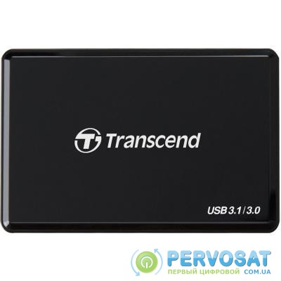 Считыватель флеш-карт Transcend USB 3.1 Gen 1 Type-C SD/microSD/CompactFlash/Memory Stick (TS-RDC8K2)