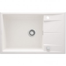 Мийка кухонна Deante Eridan, граніт, прямокут., з крилом, 780х500х210мм, чаша - 1, накладна, алебастр Мийка кухонна Deante Eridan, граніт, прямокут., з крилом, 780х500х210мм, чаша - 1, накладна, алебастр