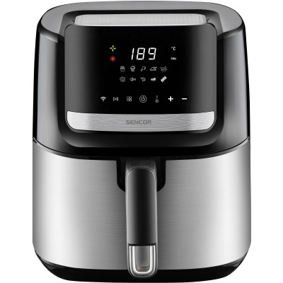 Мультипіч Sencor Vita Fryer, 1600Вт, чаша-6,5л, сенсорне керув., 10 програм, пластик, нерж. сталь-чорний