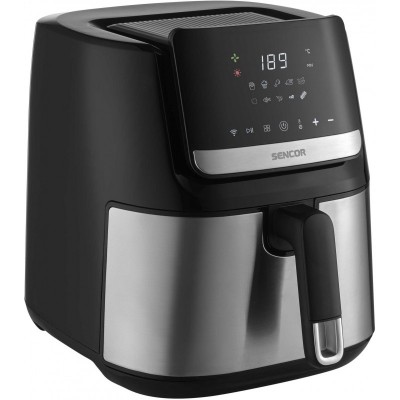 Мультипіч Sencor Vita Fryer, 1600Вт, чаша-6,5л, сенсорне керув., 10 програм, пластик, нерж. сталь-чорний