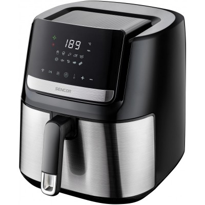 Мультипіч Sencor Vita Fryer, 1600Вт, чаша-6,5л, сенсорне керув., 10 програм, пластик, нерж. сталь-чорний