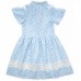 Плаття Bushra з мереживом (201001-122G-blue)