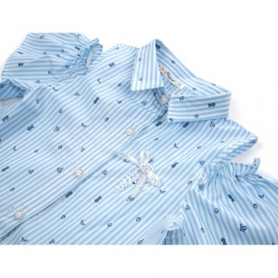 Плаття Bushra з мереживом (201001-122G-blue)