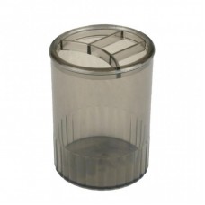 Підставка для ручок Delta by Axent Stationery glass-stand, 4 compartments, charcoal-grey (D4009-28) Підставка для ручок Delta by Axent Stationery glass-stand, 4 compartments, charcoal-grey (D4009-28)