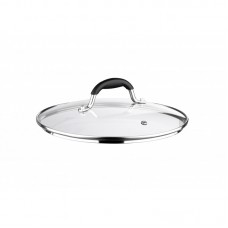 Кришка Ardesto Black Mars 24 см, скло, нержавіюча сталь, силікон Кришка Ardesto Black Mars 24 см, скло, нержавіюча сталь, силікон