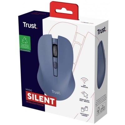 Миша Trust MYDO SILENT, WL, Синій