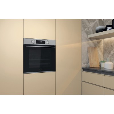 Духова шафа Whirlpool електрична, 71л, A+, дисплей, конвекція, телескопічні напрямні, нерж