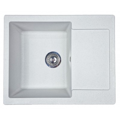 Мийка кухонна Adamant Minimal, штучний камінь, прямокут., з крилом, 615х495х200мм, чаша - 1, врізна, Old stone
