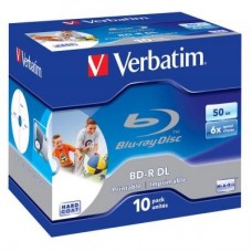 Диск BD Verbatim DL 50Gb 6x Jewel 10шт Wide Printabl (43736) Диск BD Verbatim DL 50Gb 6x Jewel 10шт Wide Printabl (43736)