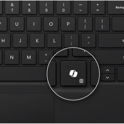 Клавіатура для планшета Surface Pro 8 - 10 та Pro X, UKR/ENG, чорна