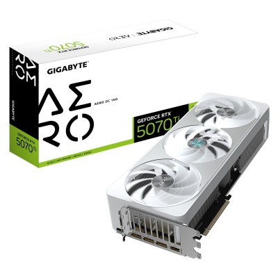 Відеокарта GIGABYTE GeForce RTX 5070 Ti 16GB GDDR7 AERO OC