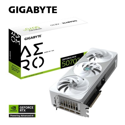 Відеокарта GIGABYTE GeForce RTX 5070 Ti 16GB GDDR7 AERO OC