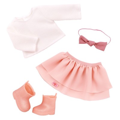 Лялька Our Generation Еффі в рожевій спідниці з воланами 46см Лялька Our Generation Еффі в рожевій спідниці з воланами 46см