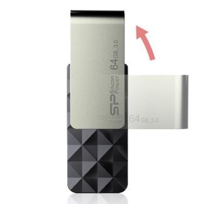 USB флеш накопитель Silicon Power 64Gb BLAZE B30 black USB3.0 (SP064GBUF3B30V1K)