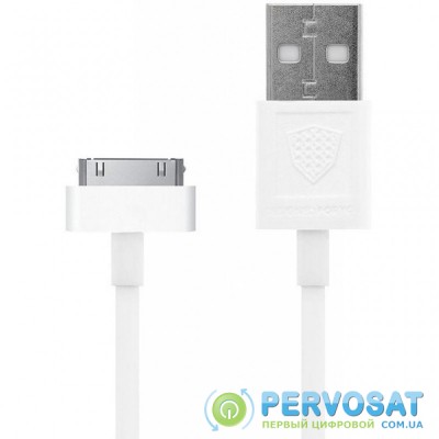 Дата кабель USB 2.0 AM to Apple 30pin 1.0m CK-13 White INKAX (F_62154)