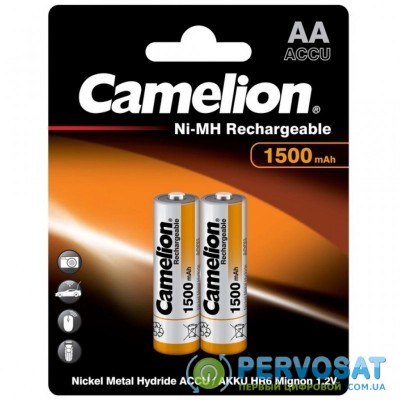 Аккумулятор Camelion AA 1500mAh Ni-MH * 2 R6-2BL (NH-AA1500BP2)