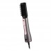 Фен-щітка Ardesto Brush Pink Touch, 1200Вт, 2 швидкості, 2 темп. режими, LED-дисплей, функція іонізації , 4 насадки, сірий+ рожевий