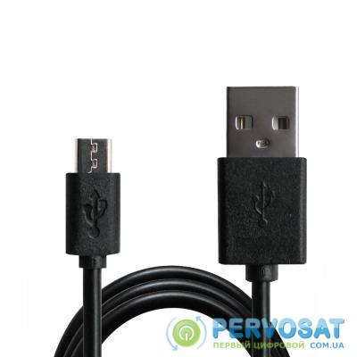 Дата кабель USB 2.0 AM to Micro 5P 1.0m Black Grand-X (PM01S)