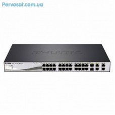 Комутатор мережевий D-Link DES-1210-28P Комутатор мережевий D-Link DES-1210-28P