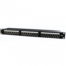 Патч-панель 19" 24xRJ-45 FTP cat.5е, 1U, тип 110 Cablexpert (NPP-C524-002) Патч-панель 19" 24xRJ-45 FTP cat.5е, 1U, тип 110 Cablexpert (NPP-C524-002)