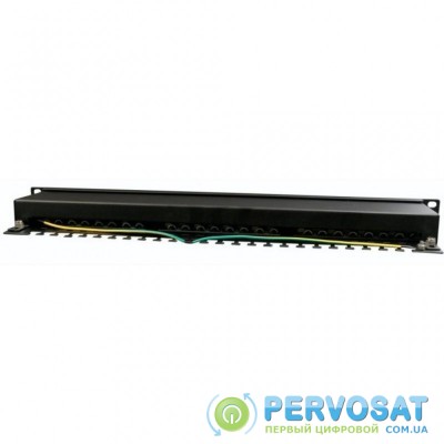 Патч-панель 19" 24xRJ-45 FTP cat.5е, 1U, тип 110 Cablexpert (NPP-C524-002)