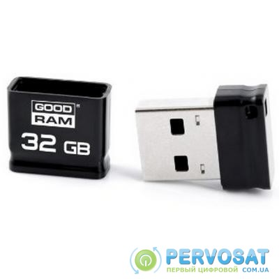 USB флеш накопитель GOODRAM 32GB Piccolo Black USB 2.0 (UPI2-0320K0R11)