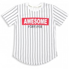 Футболка дитяча Breeze в смужку (12491-152B-white) Футболка дитяча Breeze в смужку (12491-152B-white)