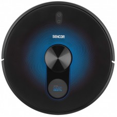 Робот-пилосос Sencor, 400Вт, h=9.8см, вологе прибирання, конт пил -0.45л, вода -0.24л, автон. робота до 120хв, вага-2.5кг, НЕРА, чорний