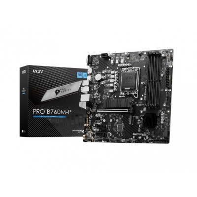 Материнcька плата MSI PRO B760M-P s1700 B760 4xDDR5 M.2 HDMI DP D-Sub mATX