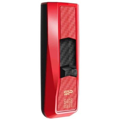 USB флеш накопитель Silicon Power 64Gb Blaze B50 Red USB 3.0 (SP064GBUF3B50V1R)