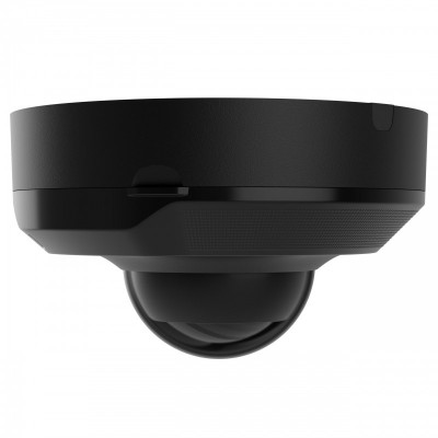 IP-Камера дротова Ajax DomeCam Mini HL black, 5мп, 4мм, гібридне підсвічування IR 15м, білий Led 15м, Poe, True WDR, IP 65, ІЧ 15м, аудіо, кут огляду 75° до 85°, міні купольна, чорна