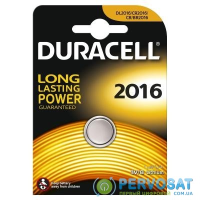 Батарейка Duracell CR 2016 / DL 2016 * 1 (81575093 / 81269133)