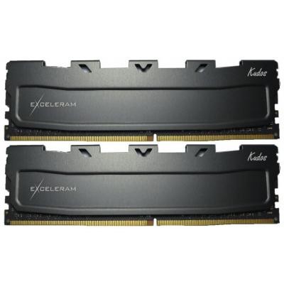 Модуль памяти для компьютера DDR4 8GB (2x4GB) 2400 MHz Black Kudos eXceleram (EKBLACK4082414AD)