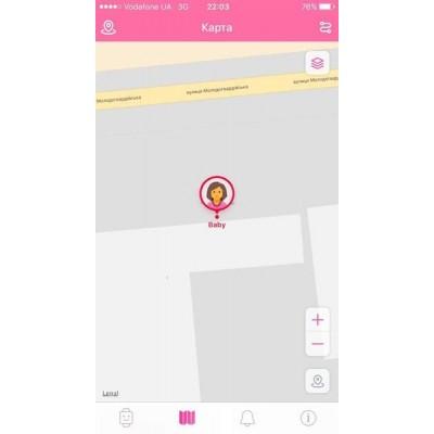 Дитячий GPS годинник-телефон GOGPS ME К23 чорний з червоним