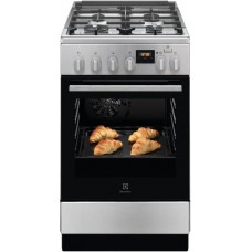 Плита Electrolux комбінована, 58л, 50x60см, дисплей, конвекція, чавун, пара, нерж Плита Electrolux комбінована, 58л, 50x60см, дисплей, конвекція, чавун, пара, нерж