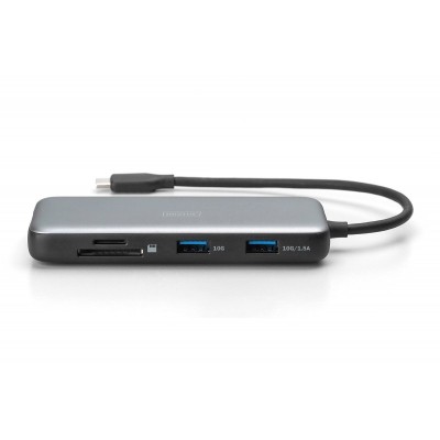 Док-станція DIGITUS USB-C > HDMI/2xUSB-A/USB-C/SD/MicroSD/RJ54
