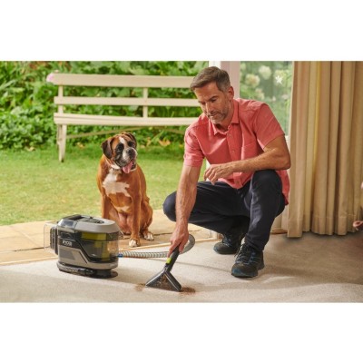 Пилосос акумуляторний миючий Ryobi ONE+ RDC18BL-0 18В 73Вт контейнер для води чиста/брудна 1/0.6л 4.2кг без АКБ та ЗП