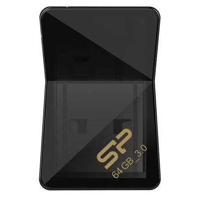 USB флеш накопичувач Silicon Power 64Gb Jewel J08 Black USB 3.0 (SP064GBUF3J08V1K)