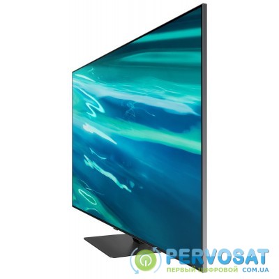 Телевiзор 55&quot; QLED 4K Samsung QE55Q80AAUXUA Smart, Tizen, Gray