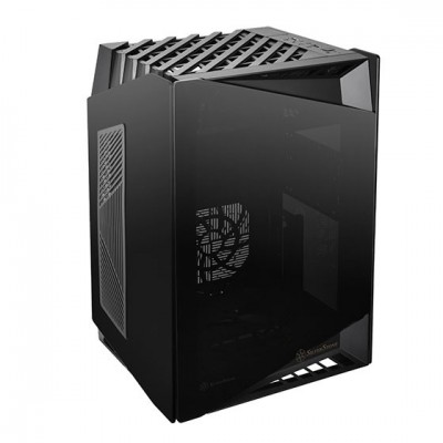Корпус SilverStone Lucid LD03B-AF без БЖ, 2xUSB3.0, 1xUSBType-C, 2x120мм, VGA 309мм, TG side Panel, mITX чорний