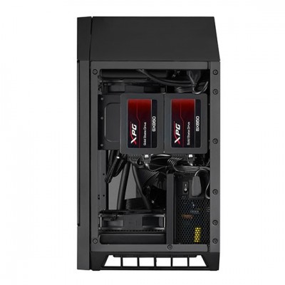 Корпус SilverStone Lucid LD03B-AF без БЖ, 2xUSB3.0, 1xUSBType-C, 2x120мм, VGA 309мм, TG side Panel, mITX чорний