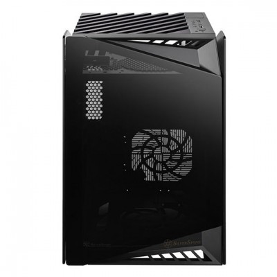 Корпус SilverStone Lucid LD03B-AF без БЖ, 2xUSB3.0, 1xUSBType-C, 2x120мм, VGA 309мм, TG side Panel, mITX чорний