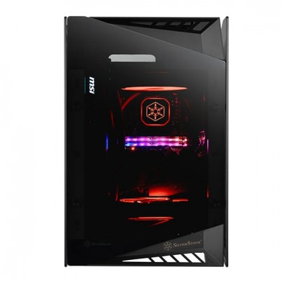Корпус SilverStone Lucid LD03B-AF без БЖ, 2xUSB3.0, 1xUSBType-C, 2x120мм, VGA 309мм, TG side Panel, mITX чорний