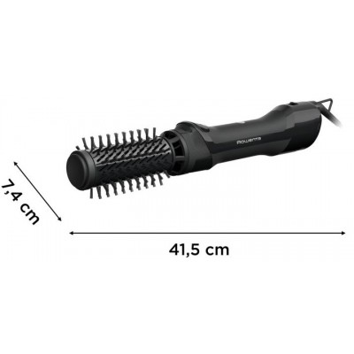 Фен-щітка Rowenta Renewal Brush Active, 1000Вт, 3 режими, іоніз-я, хол. обдув, оберт. насадка, 2 насадки, кераміка, чорний