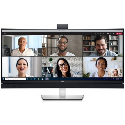 Монiтор LCD 34&quot; DELL C3422WE HDMI, DP, USB-C, MM, RJ-45, IPS, 3440x1440, CURVED, HAS, Cam