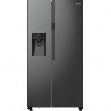 Холодильник SBS Gorenje, 179х70х92см, 2 двері, 376(190)л, А++, NF+, Інв., Зона св-ті, диспенсер, генератор льоду, Зовн. Диспл, чорний Холодильник SBS Gorenje, 179х70х92см, 2 двері, 376(190)л, А++, NF+, Інв., Зона св-ті, диспенсер, генератор льоду, Зовн. Диспл, чорний
