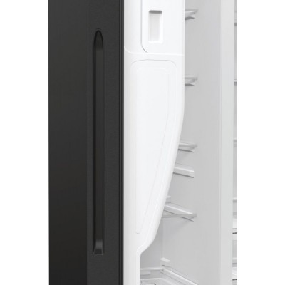 Холодильник SBS Gorenje, 179х70х92см, 2 двері, 376(190)л, А++, NF+, Інв., Зона св-ті, диспенсер, генератор льоду, Зовн. Диспл, чорний