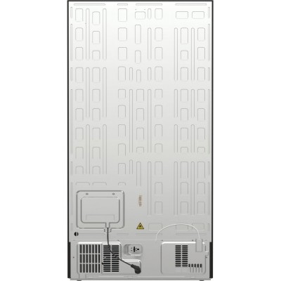 Холодильник SBS Gorenje, 179х70х92см, 2 двері, 376(190)л, А++, NF+, Інв., Зона св-ті, диспенсер, генератор льоду, Зовн. Диспл, чорний