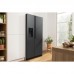 Холодильник SBS Gorenje, 179х70х92см, 2 двері, 376(190)л, А++, NF+, Інв., Зона св-ті, диспенсер, генератор льоду, Зовн. Диспл, чорний